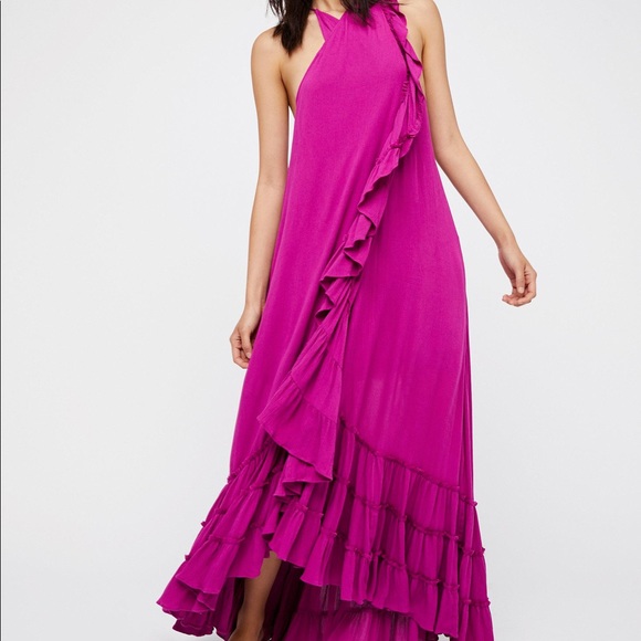 Free People Mauvine Wrap Around Maxi 